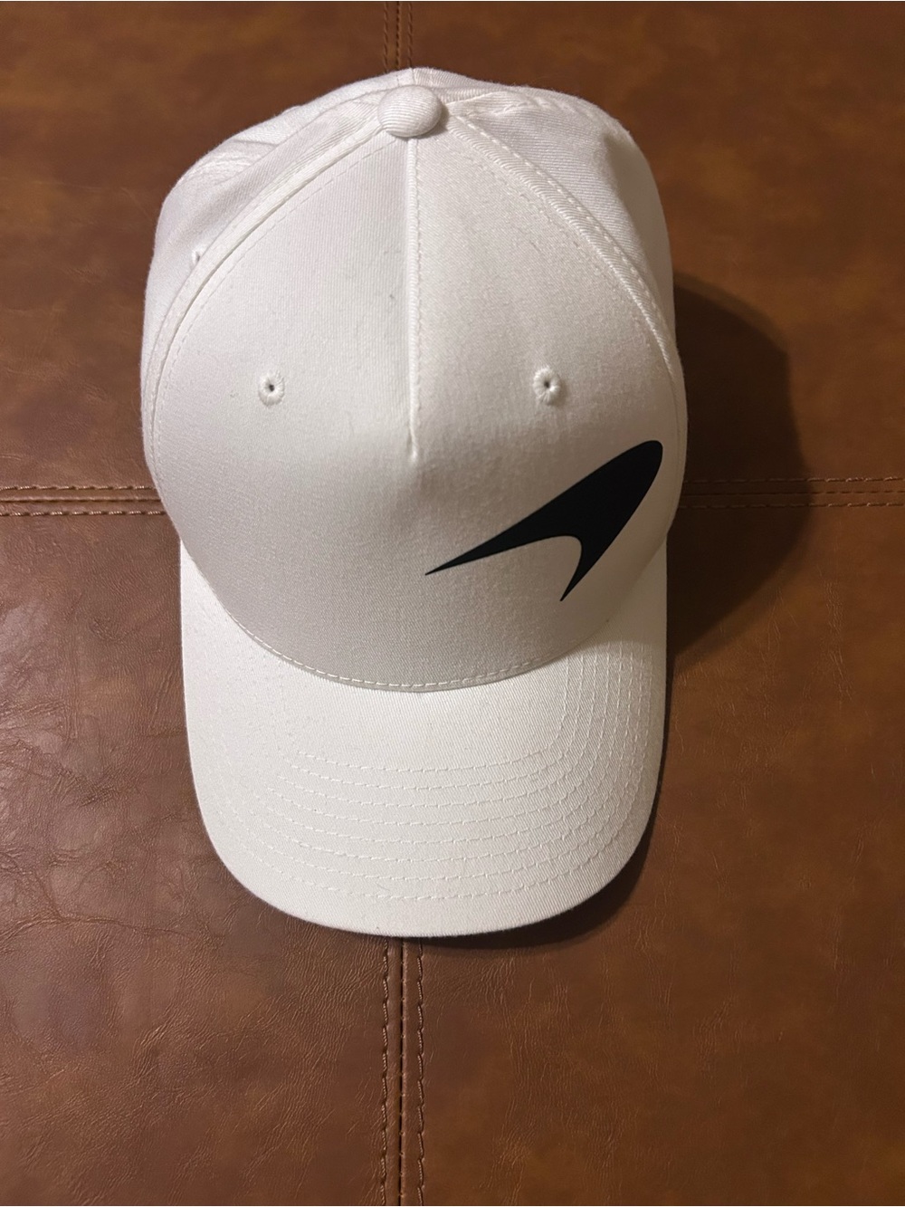 McLaren FLEXFIT White Cap with Black Logo